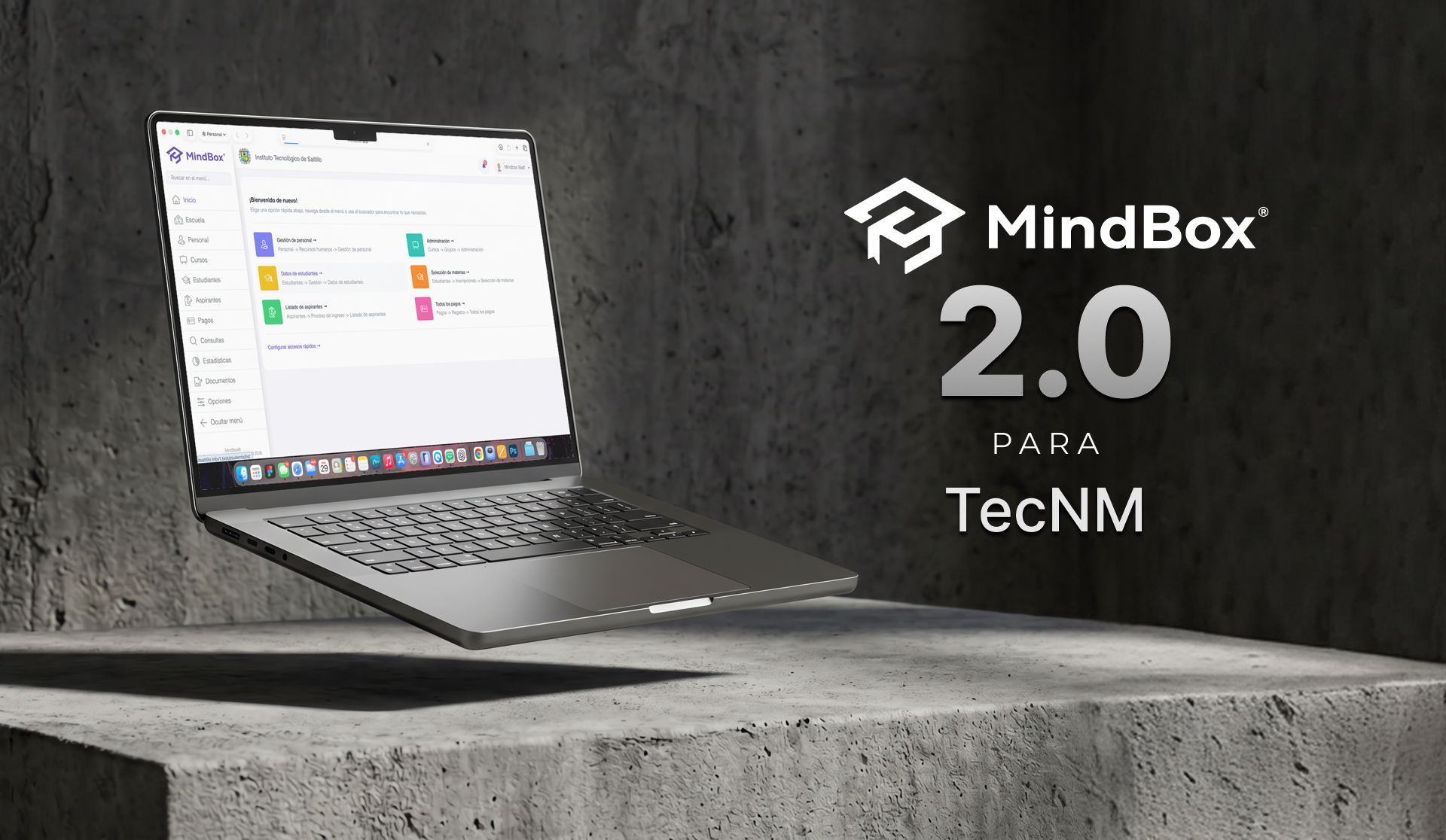 MindBox para TecNM plataforma de gestión escolar nueva versión para Tecs